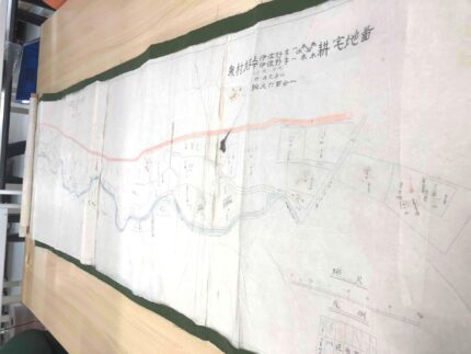 和紙の地図原稿　電子化