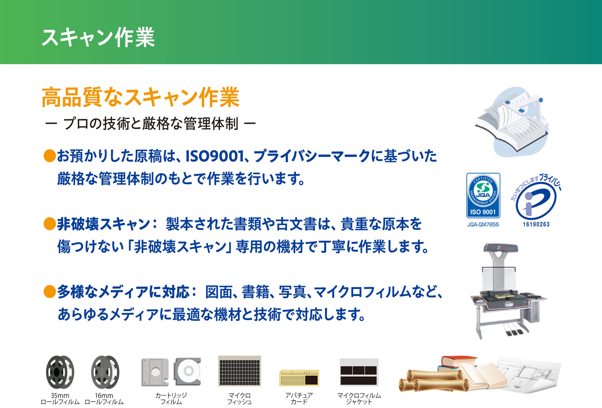 図面・書類電子化サービスご契約から納品までの全ステップ参考画像